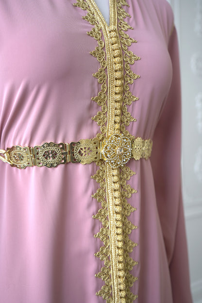 CAFTAN NAWAL ROSE POUDRÉ