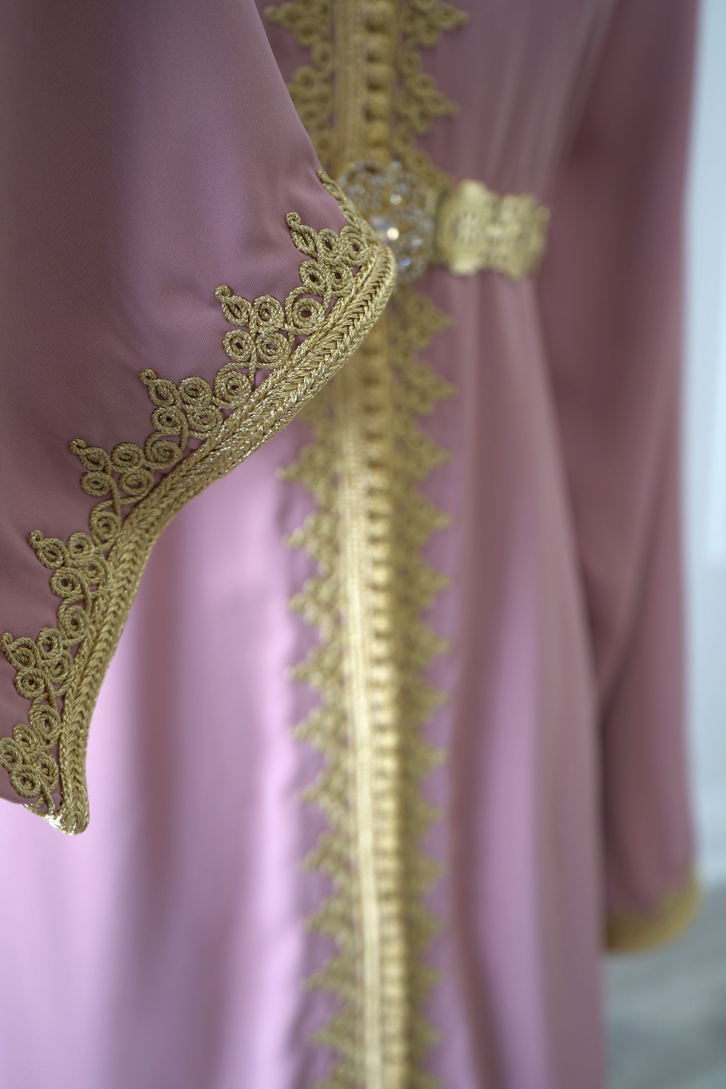 CAFTAN NAWAL ROSE POUDRÉ