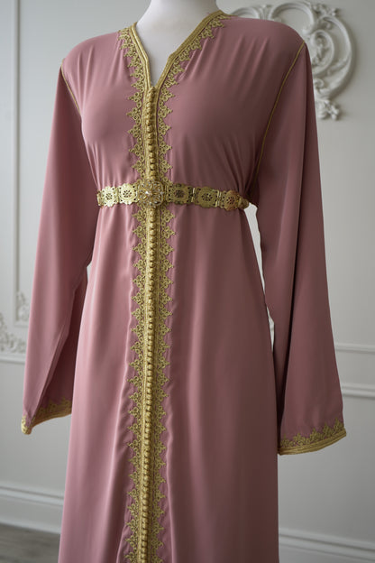 CAFTAN NAWAL ROSE POUDRÉ