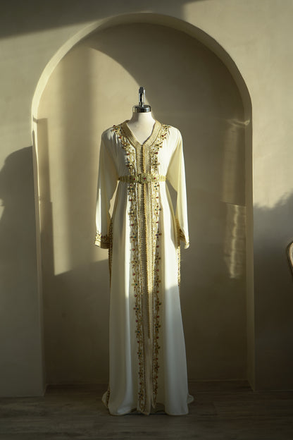 CAFTAN ABIR BLANC