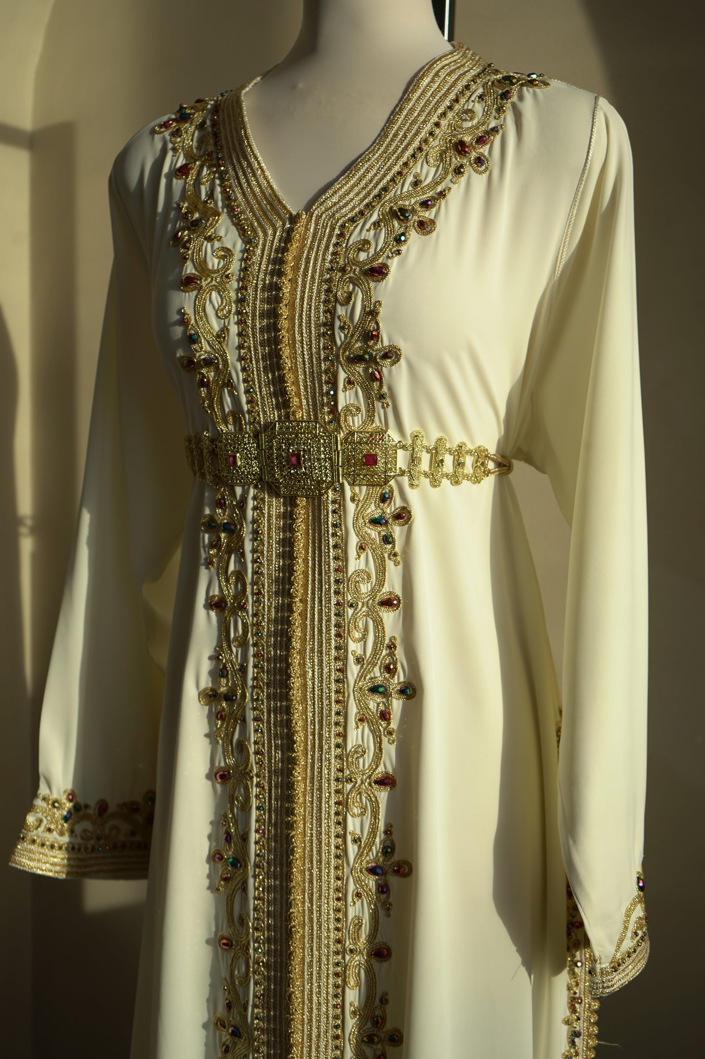 CAFTAN ABIR BLANC