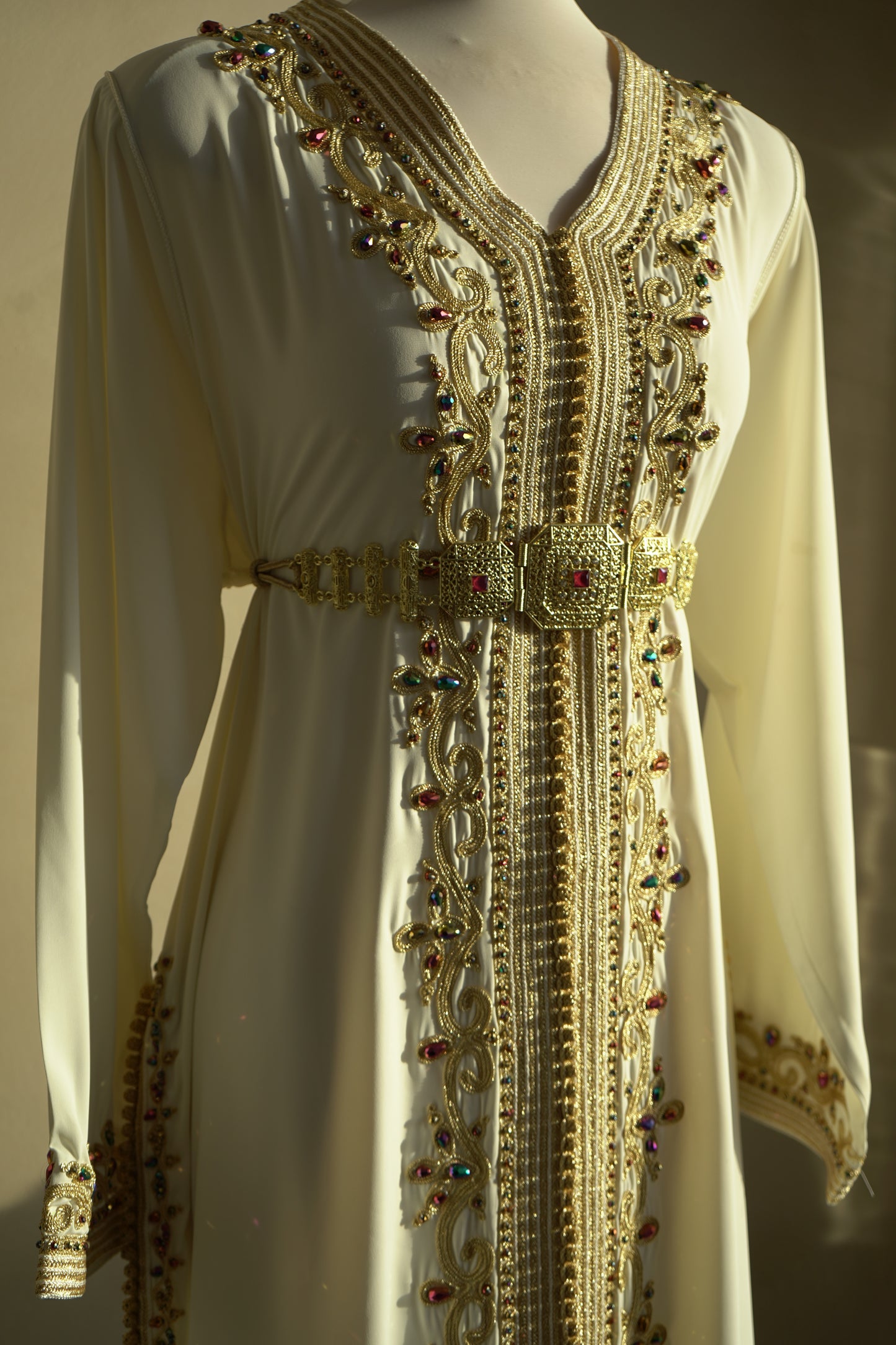 CAFTAN ABIR BLANC