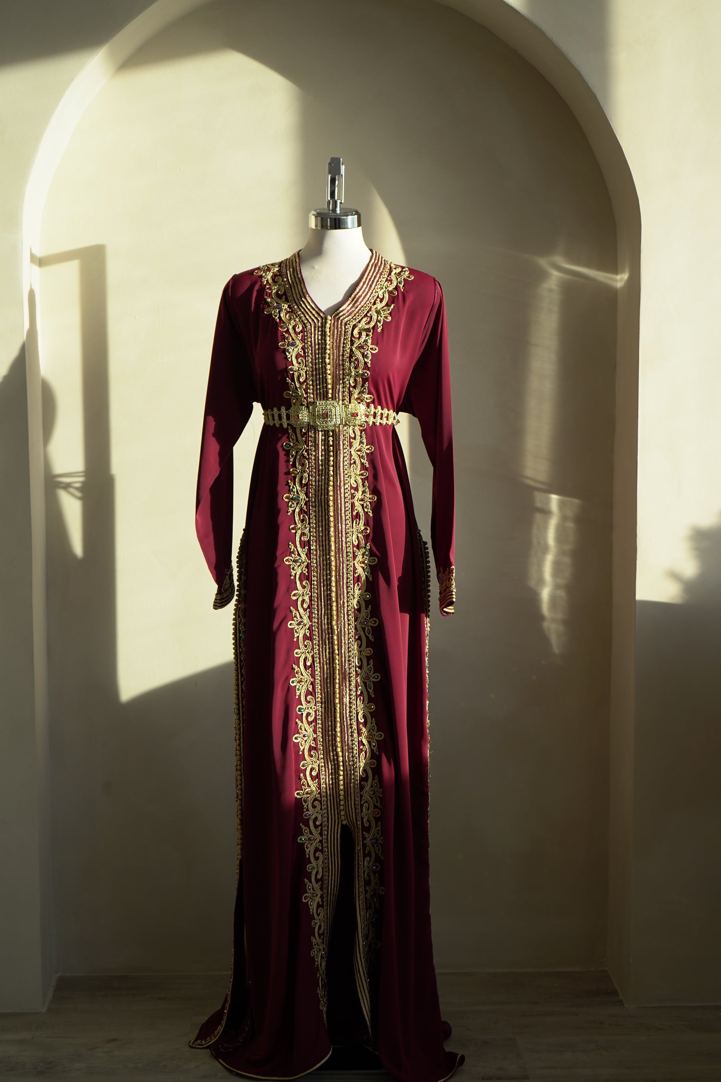 CAFTAN ABIR BORDEAUX