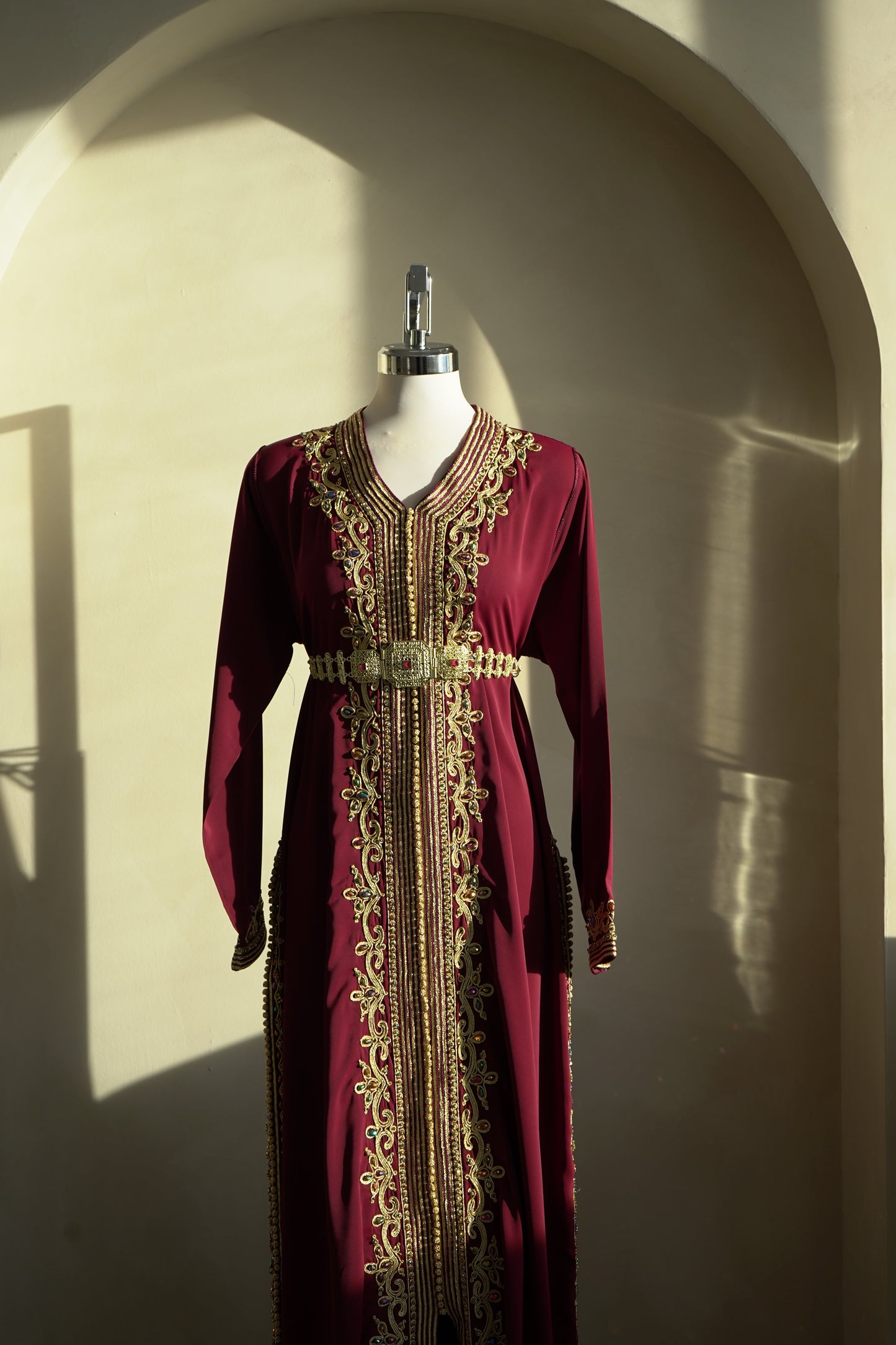 CAFTAN ABIR BORDEAUX