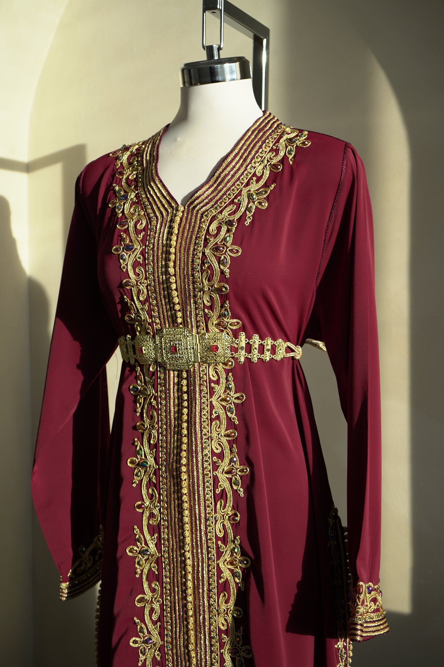 CAFTAN ABIR BORDEAUX