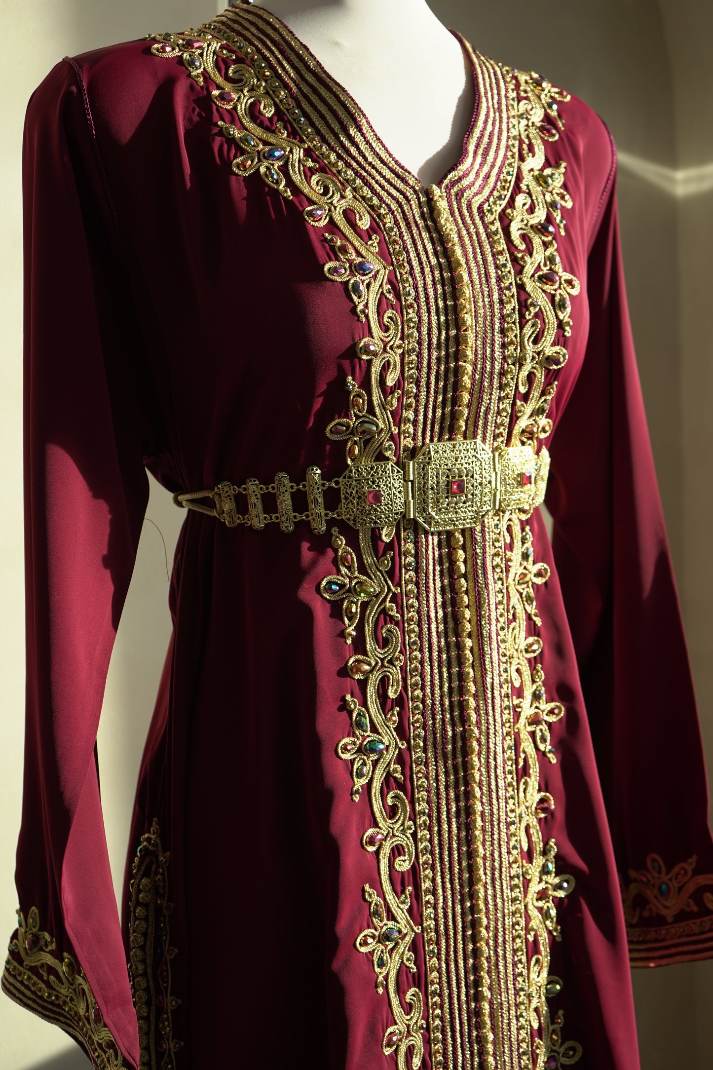 CAFTAN ABIR BORDEAUX