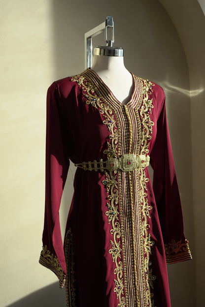 CAFTAN ABIR BORDEAUX