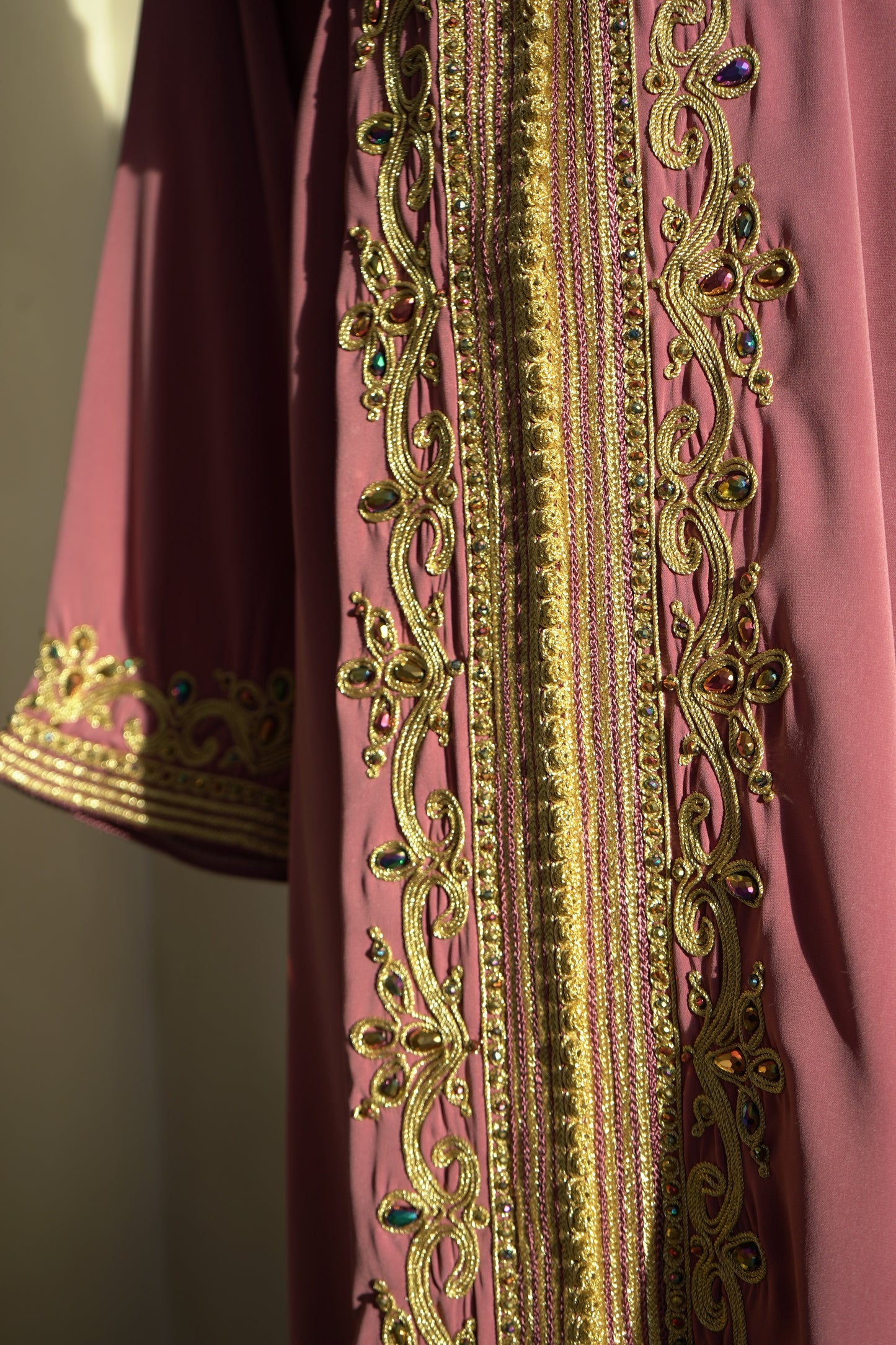 CAFTAN ABIR VIEUX ROSE