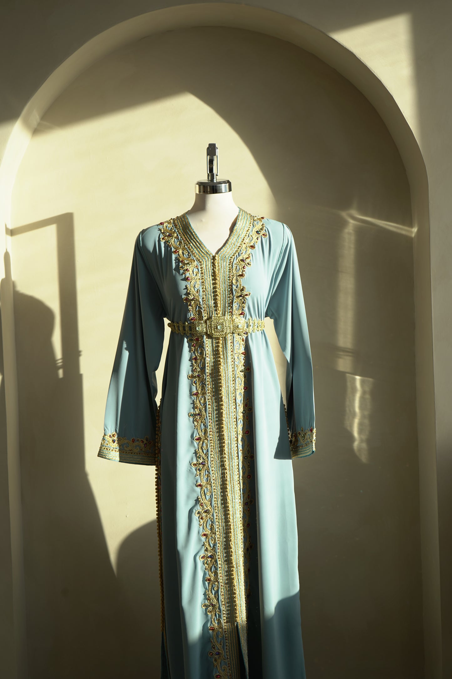 CAFTAN ABIR BLEU PASTEL