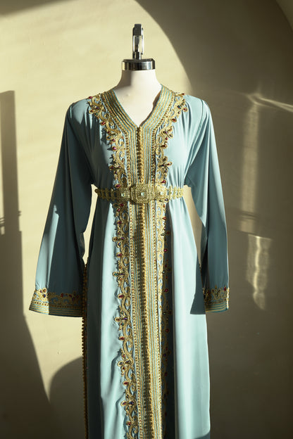 CAFTAN ABIR BLEU PASTEL