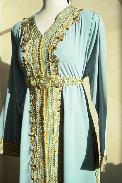 CAFTAN ABIR BLEU PASTEL