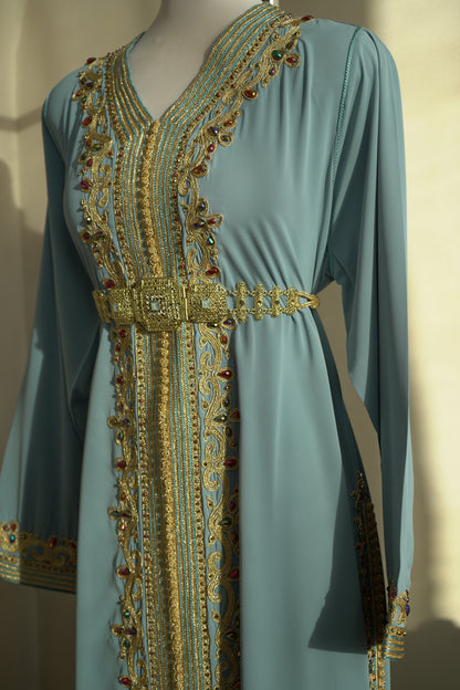 CAFTAN ABIR BLEU PASTEL