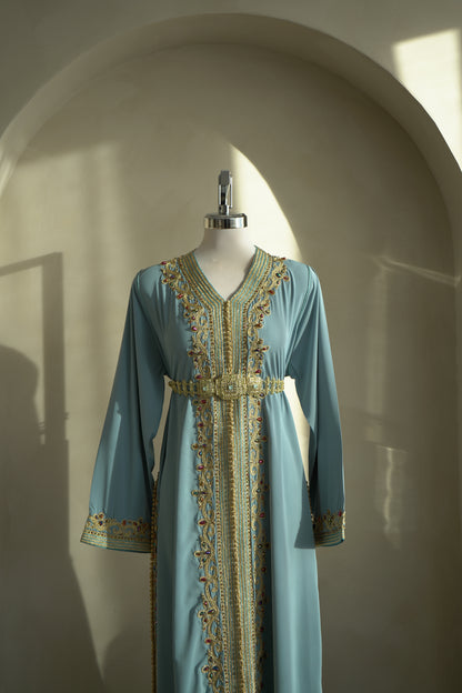 CAFTAN ABIR BLEU PASTEL