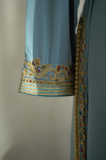 CAFTAN ABIR BLEU PASTEL