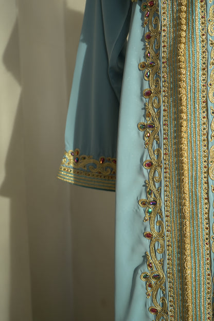 CAFTAN ABIR BLEU PASTEL