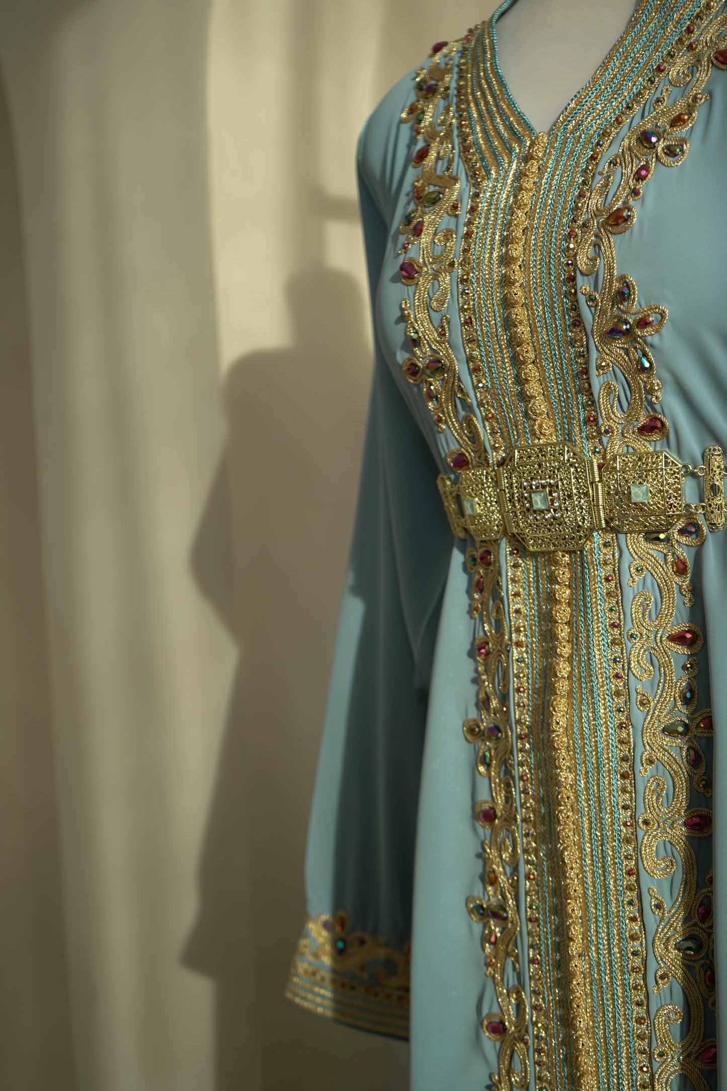 CAFTAN ABIR BLEU PASTEL