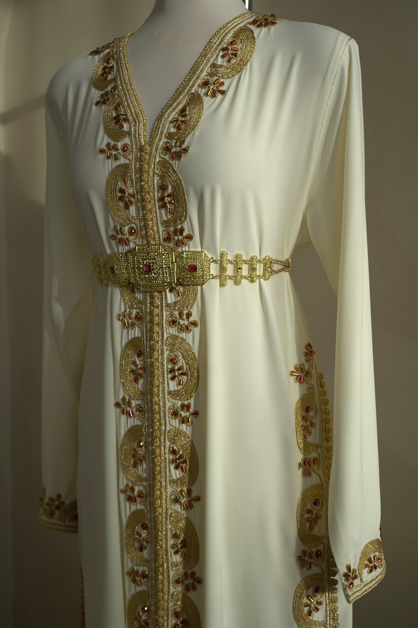 CAFTAN TASNIM BLANC