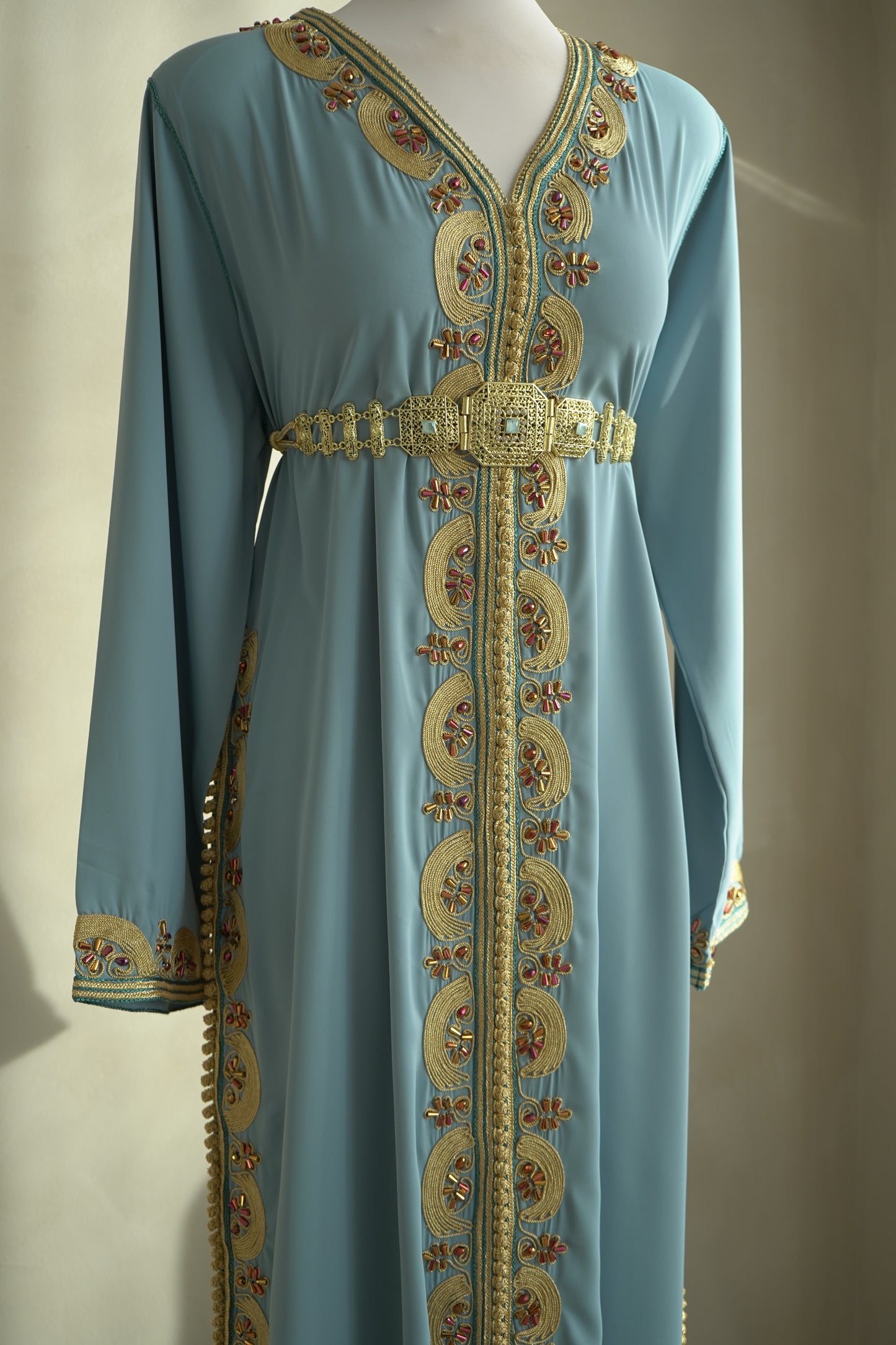 CAFTAN TASNIM BLEU CIEL