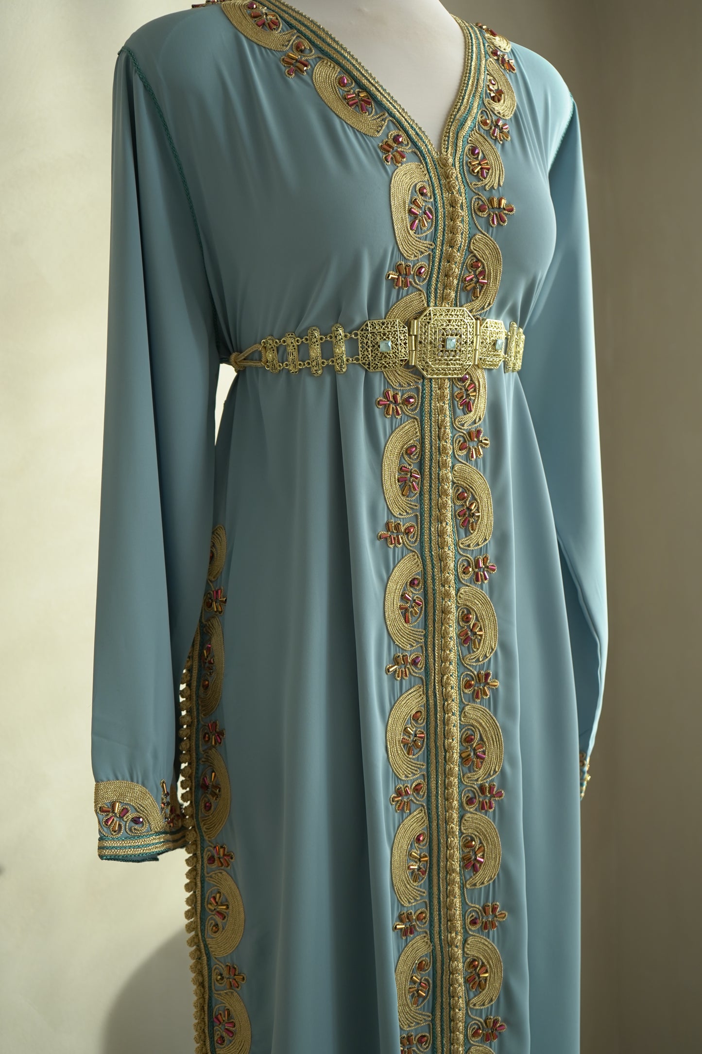 CAFTAN TASNIM BLEU CIEL