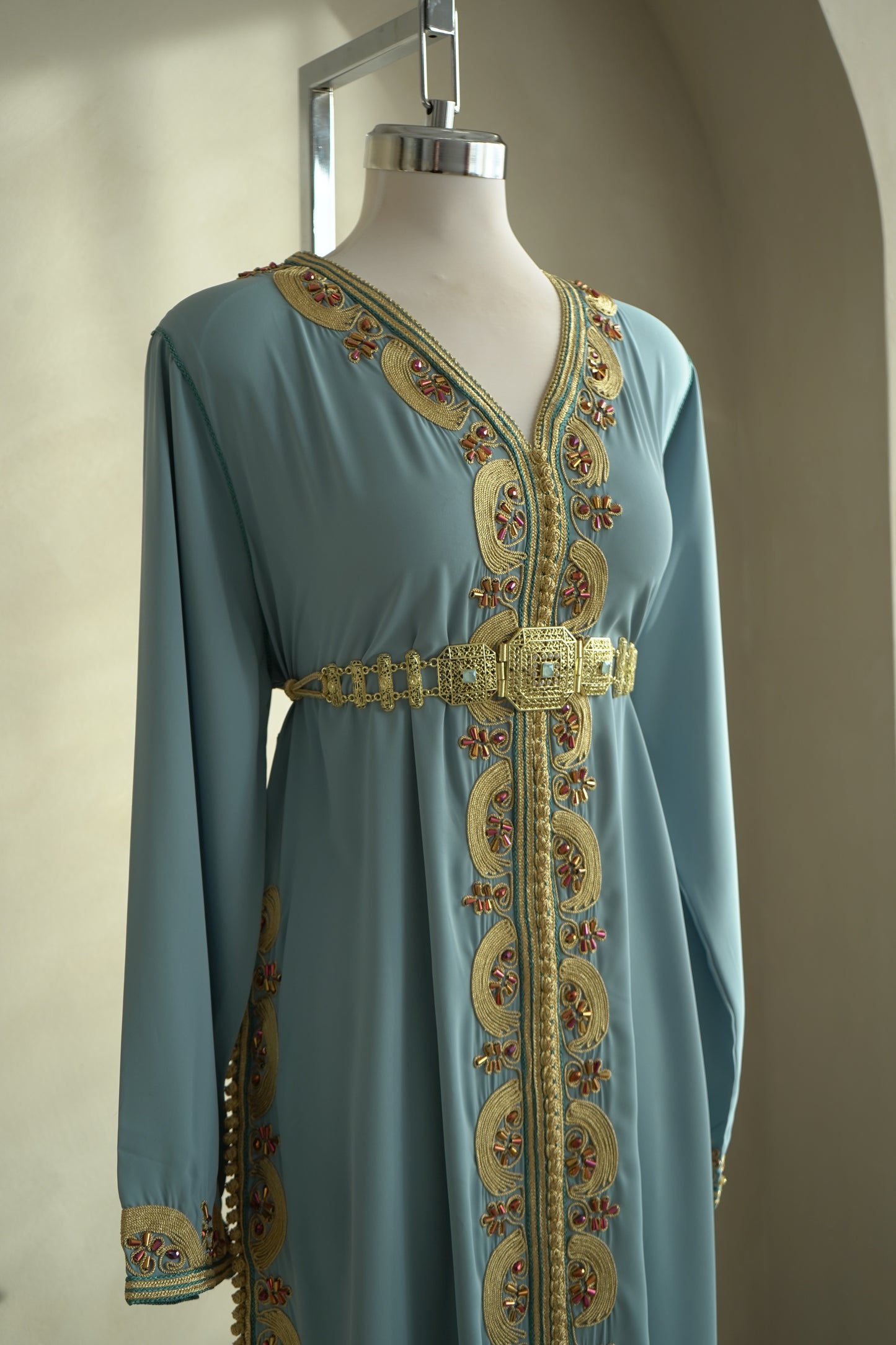 CAFTAN TASNIM BLEU CIEL