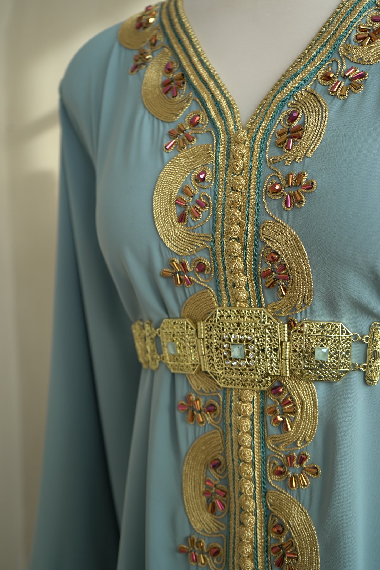 CAFTAN TASNIM BLEU CIEL