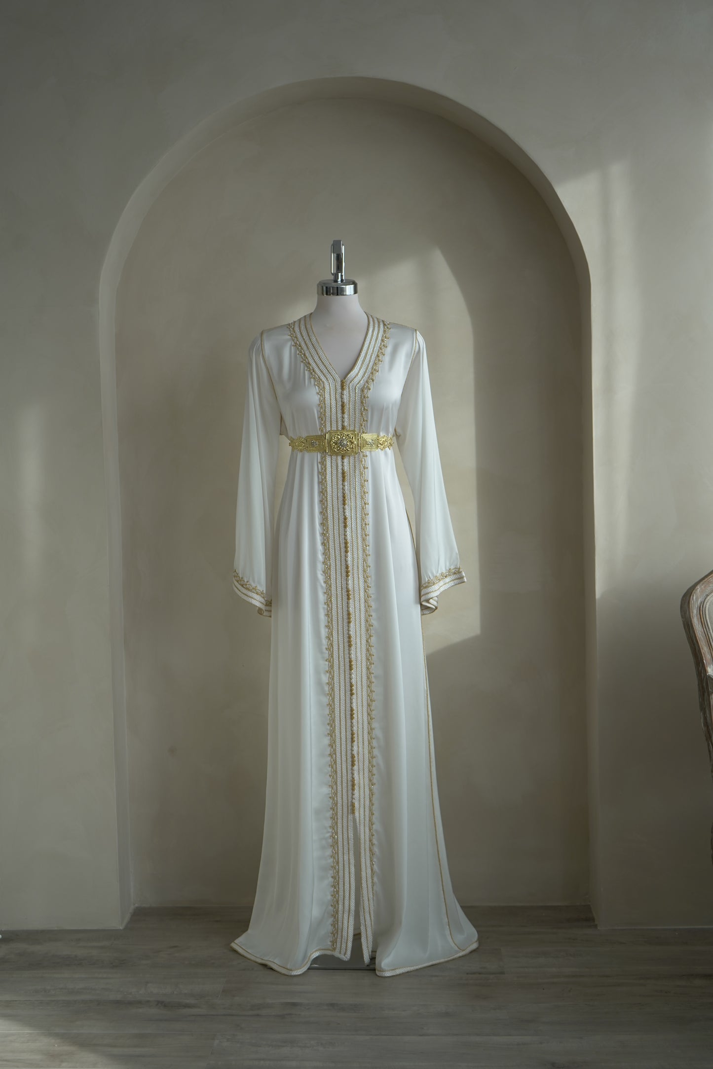 CAFTAN BOUCHRA BLANC