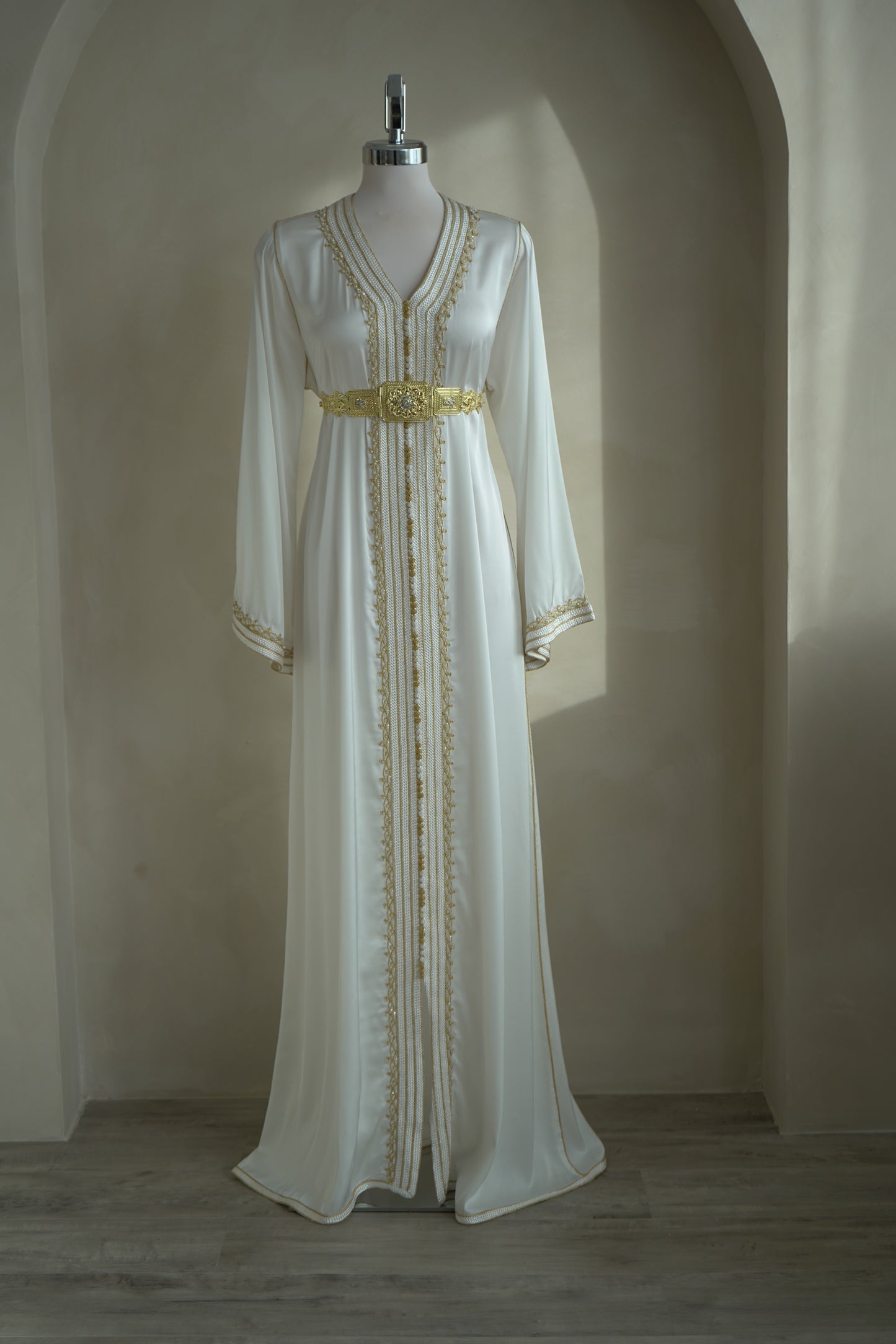 CAFTAN BOUCHRA BLANC