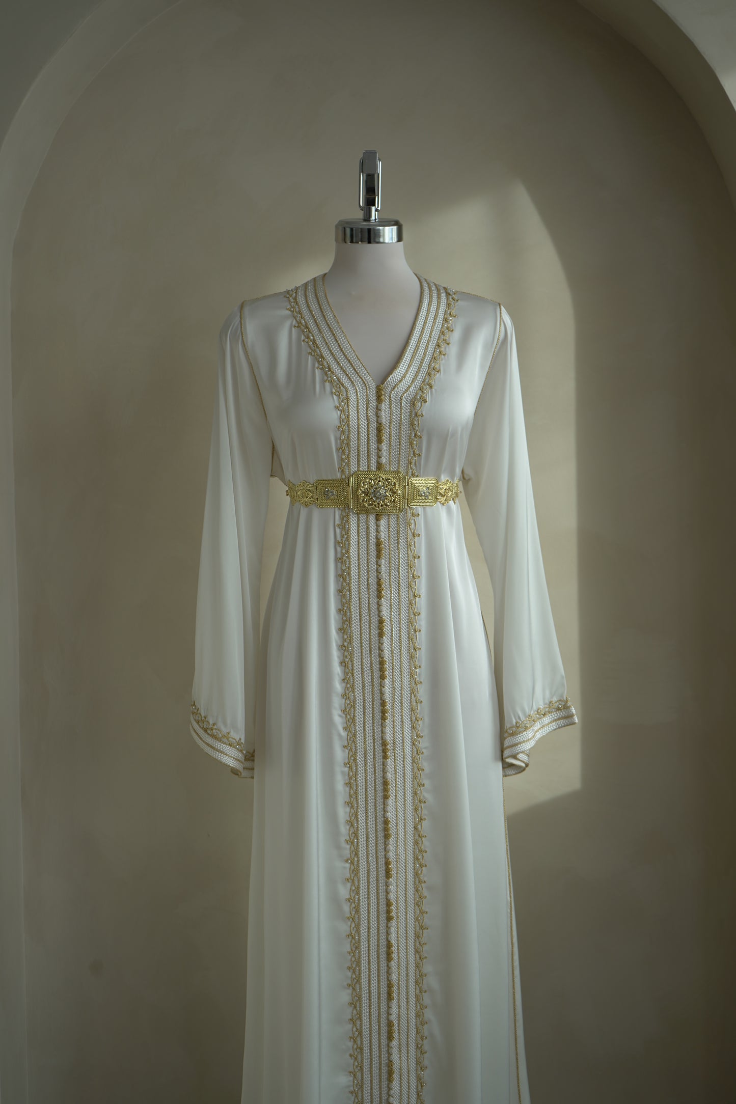 CAFTAN BOUCHRA BLANC