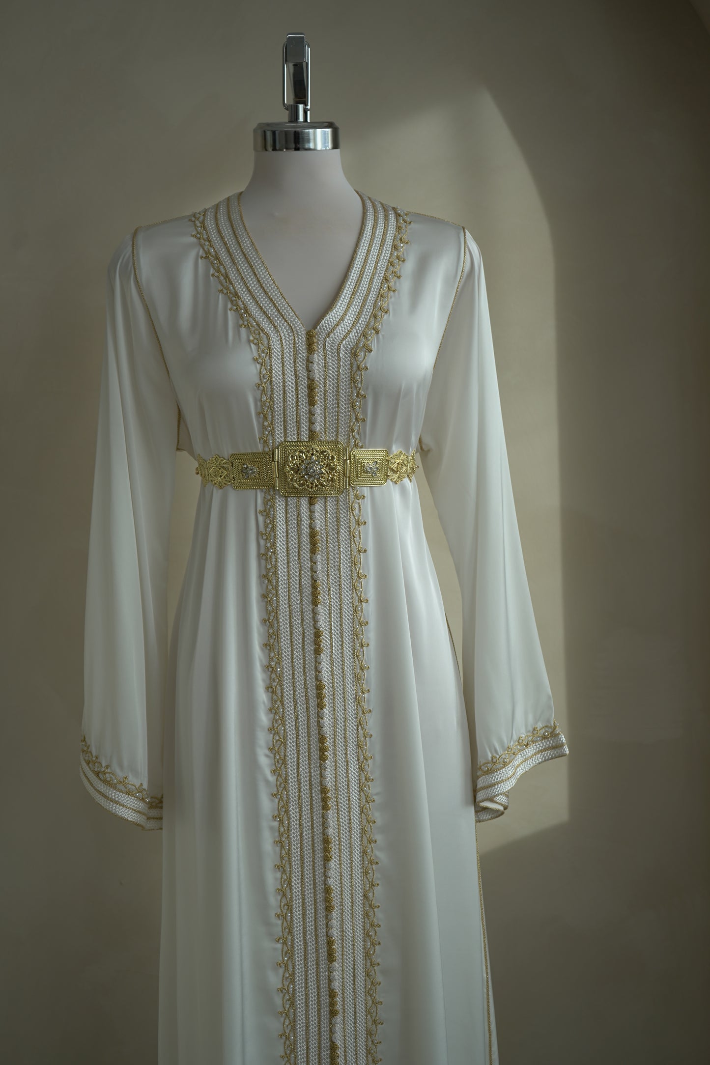 CAFTAN BOUCHRA BLANC