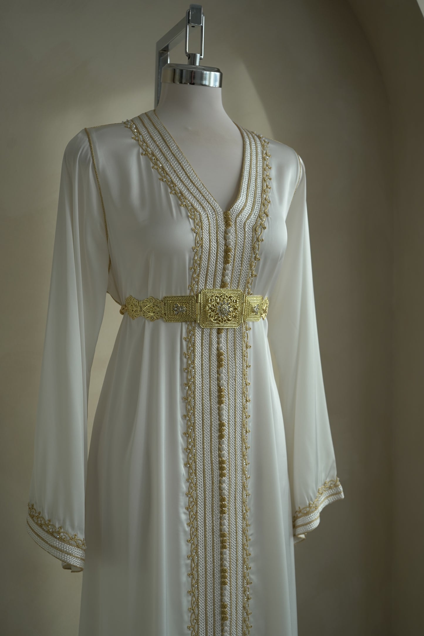 CAFTAN BOUCHRA BLANC