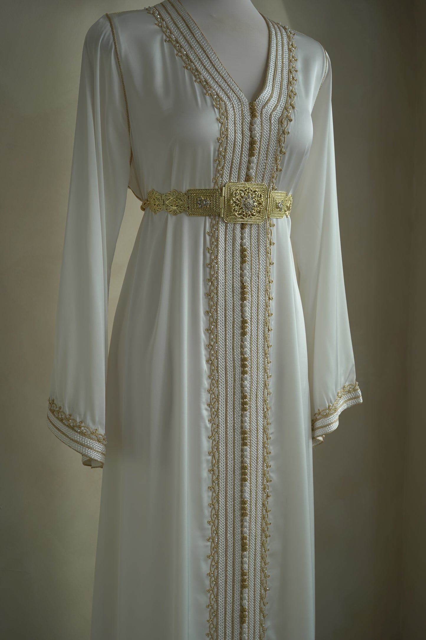 CAFTAN BOUCHRA BLANC