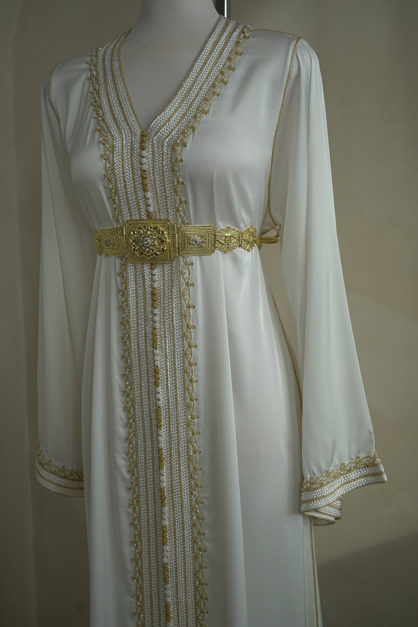 CAFTAN BOUCHRA BLANC