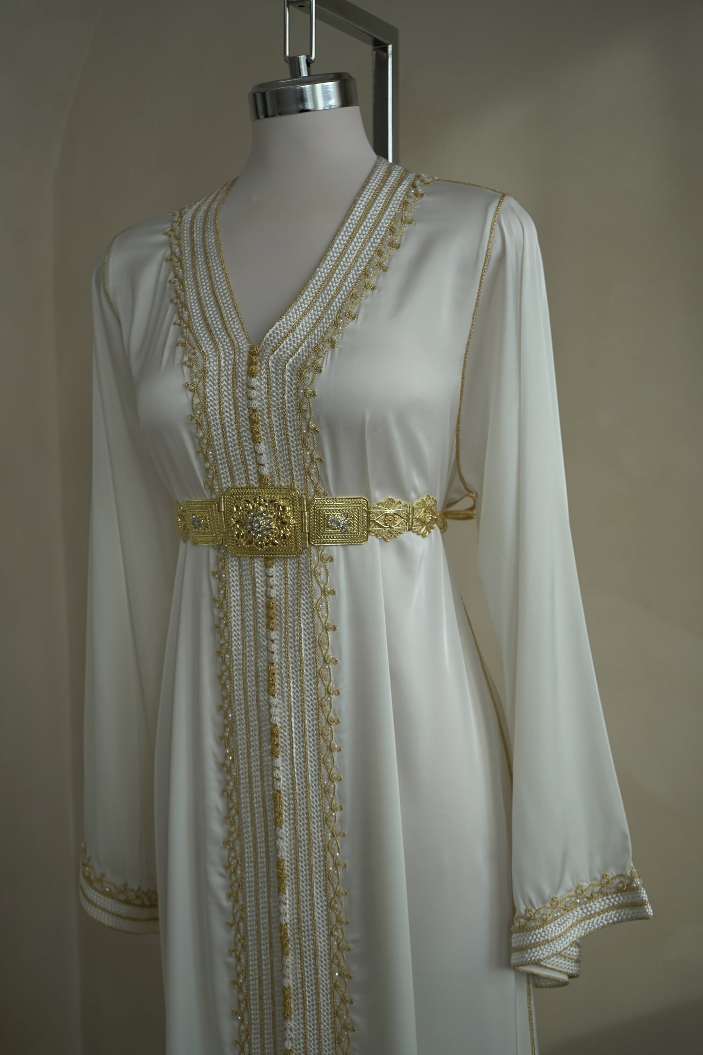 CAFTAN BOUCHRA BLANC