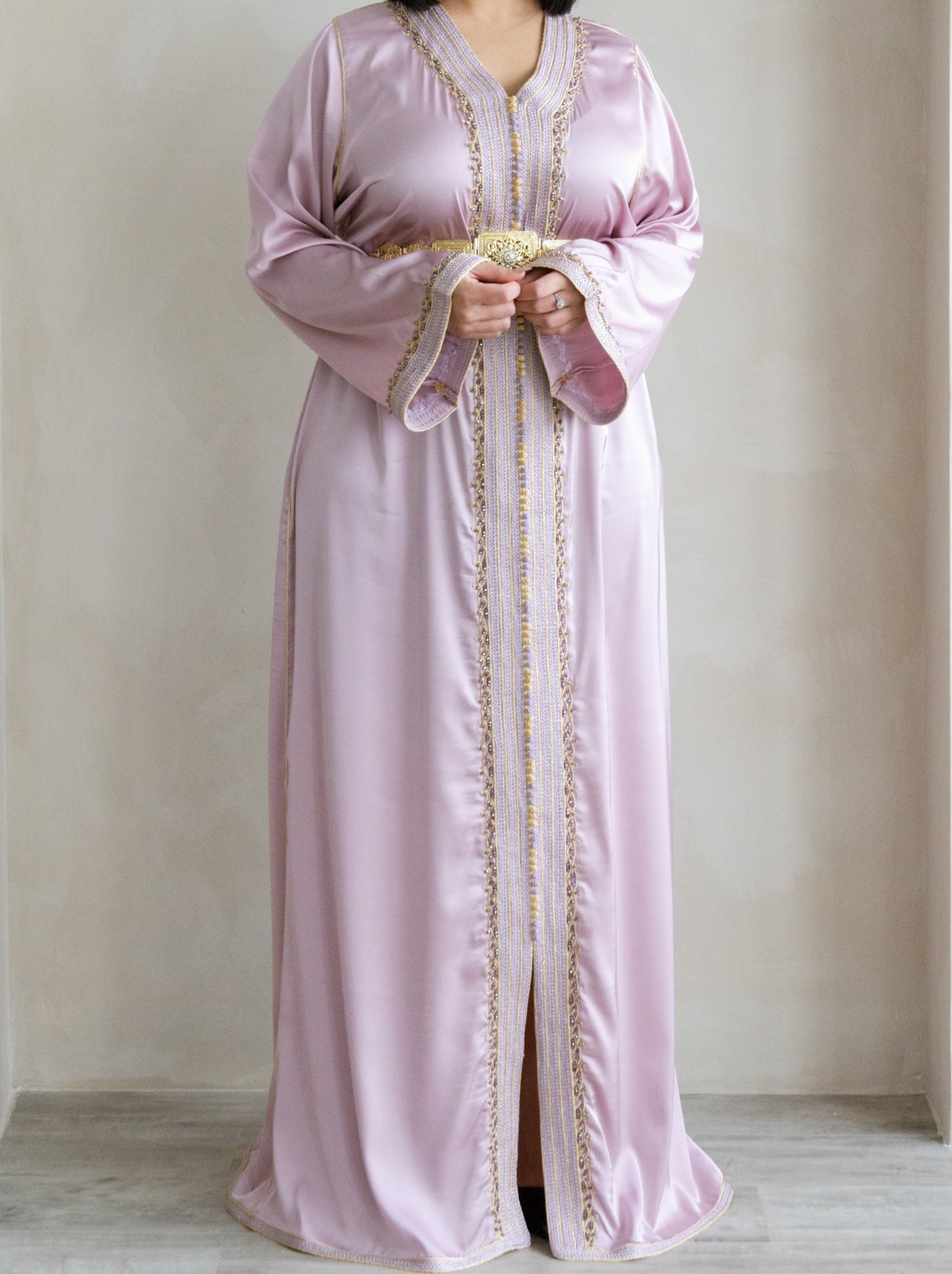 CAFTAN BOUCHRA TAUPE ROSÉ