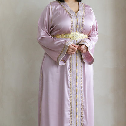 CAFTAN BOUCHRA TAUPE ROSÉ