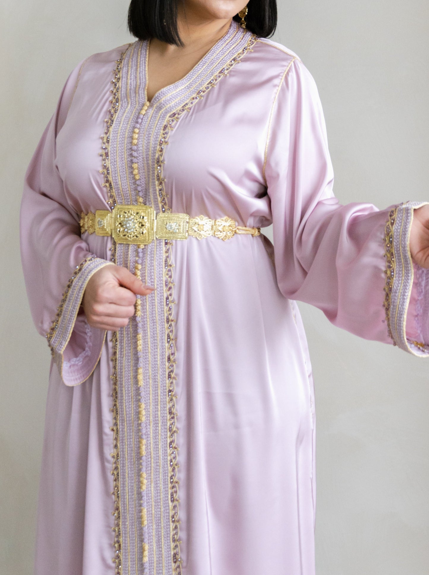 CAFTAN BOUCHRA TAUPE ROSÉ