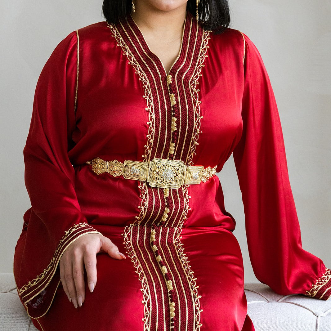 CAFTAN BOUCHRA ROUGE