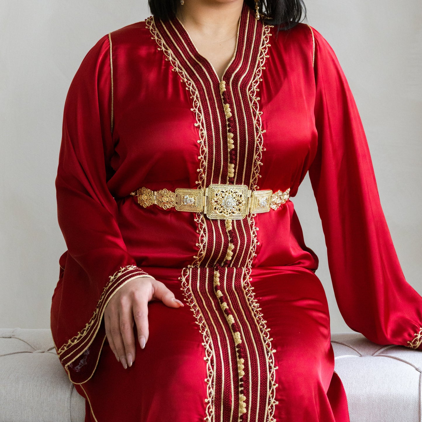 CAFTAN BOUCHRA ROUGE