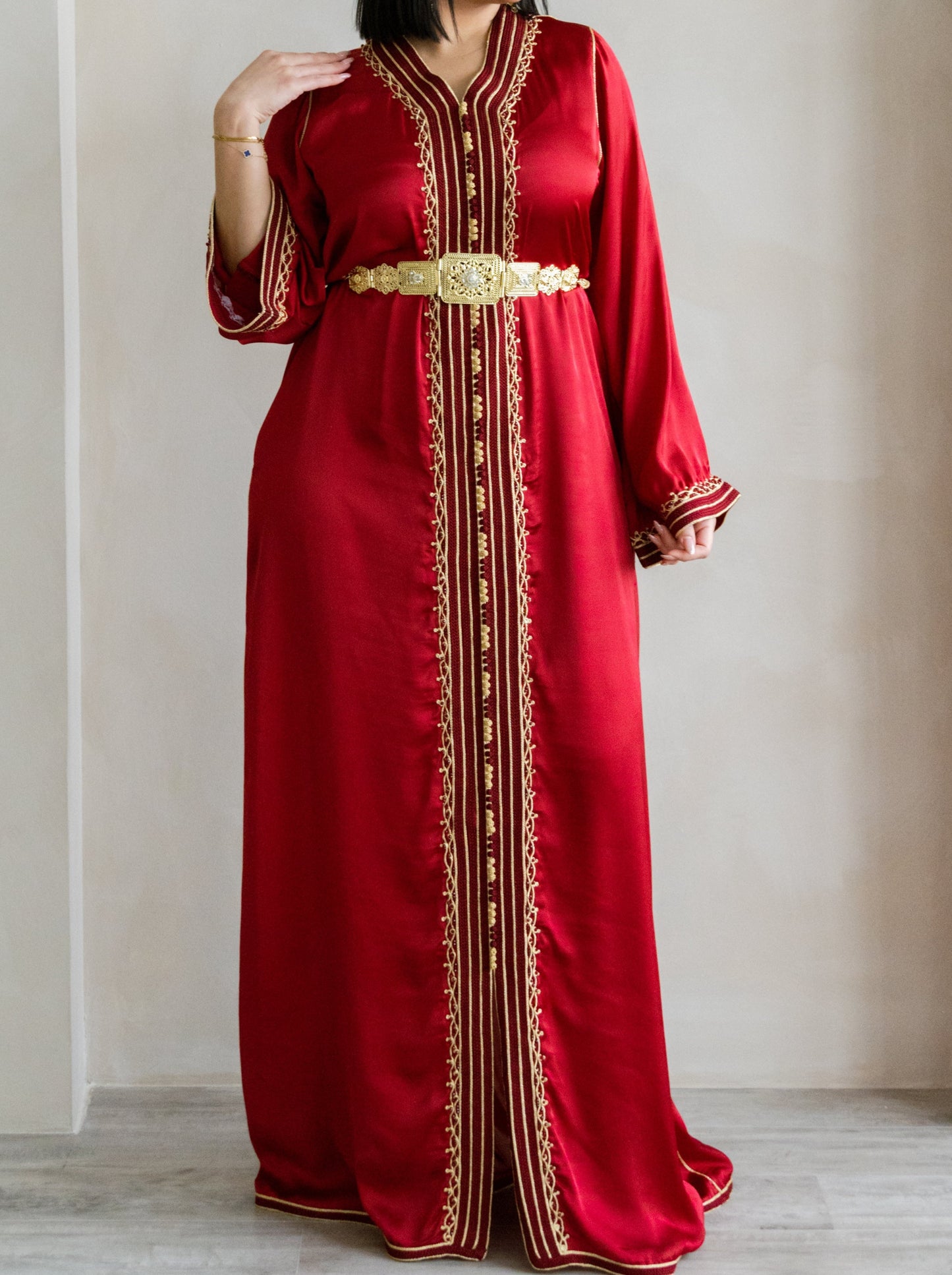 CAFTAN BOUCHRA ROUGE