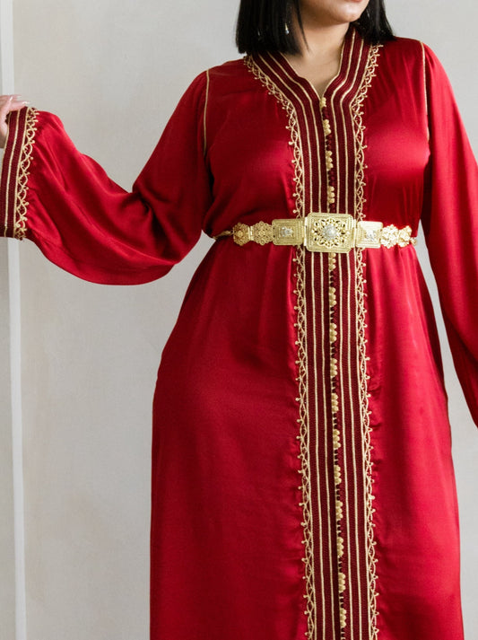 CAFTAN BOUCHRA ROUGE