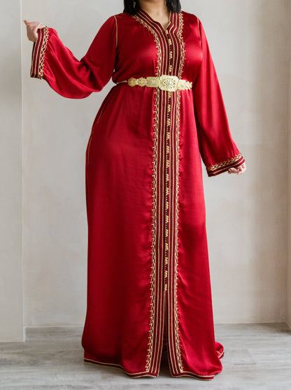 CAFTAN BOUCHRA ROUGE