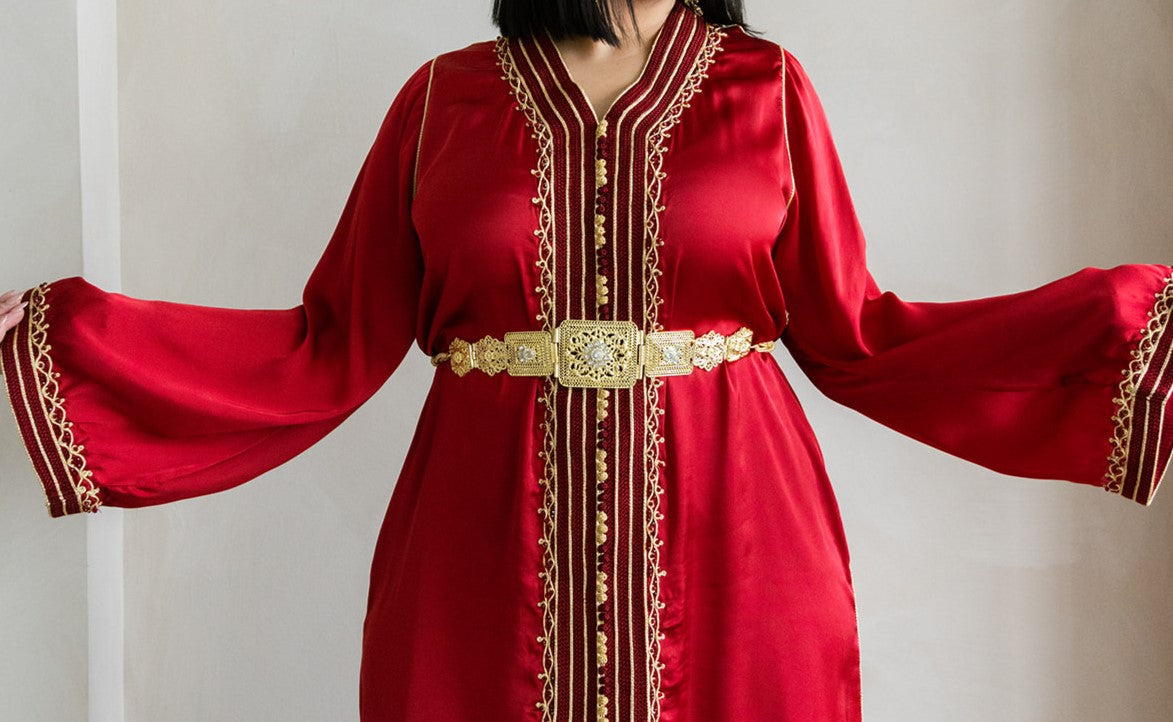 CAFTAN BOUCHRA ROUGE