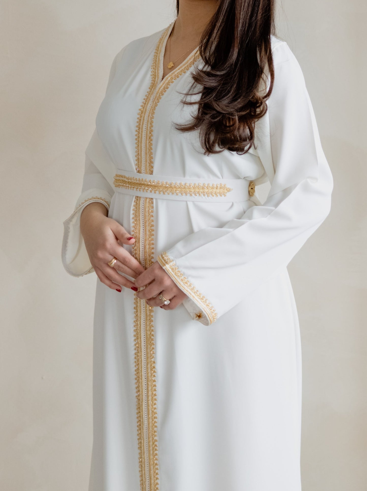 CAFTAN SOFIA BLANC