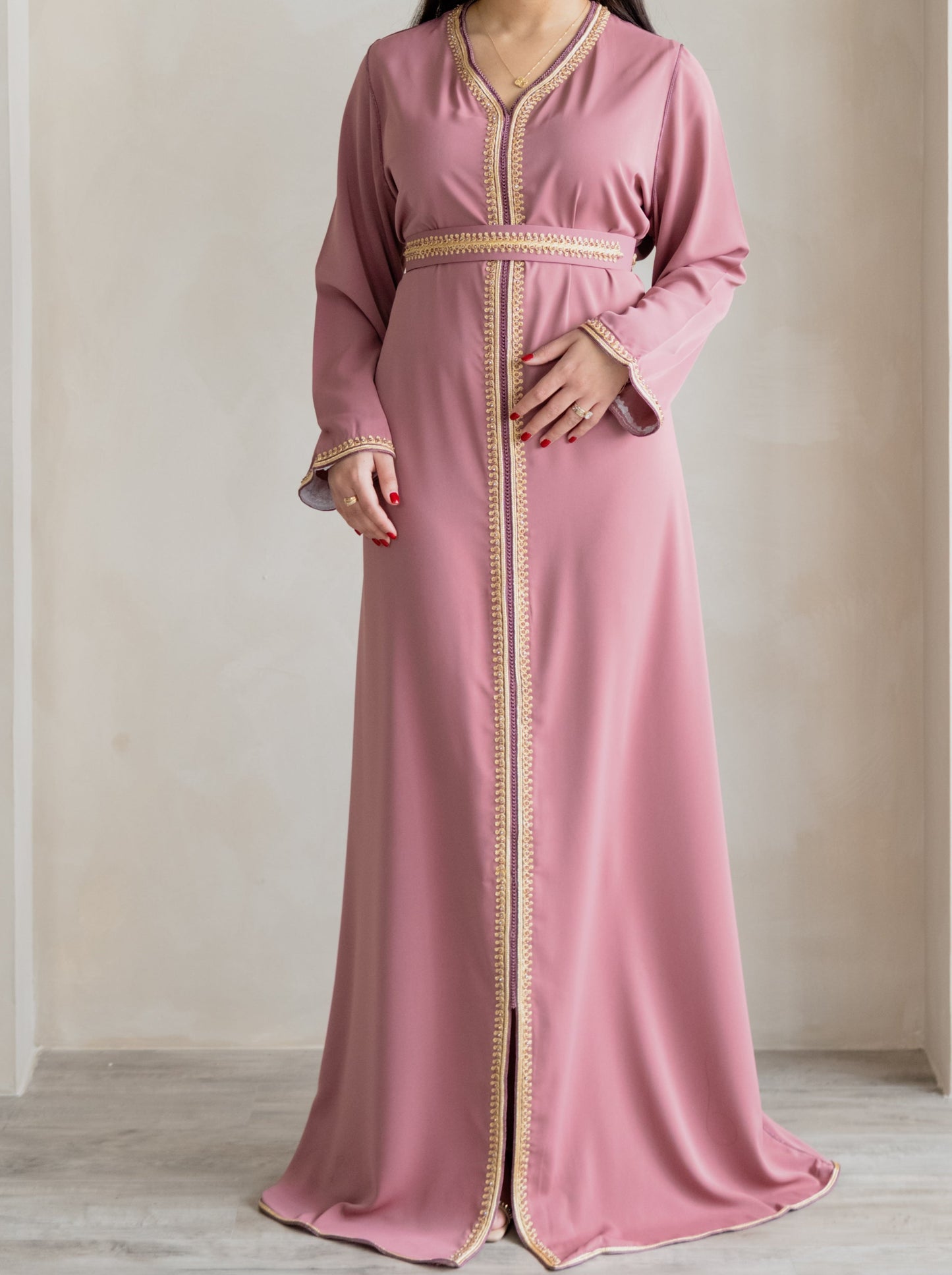 CAFTAN SOFIA VIEUX ROSE