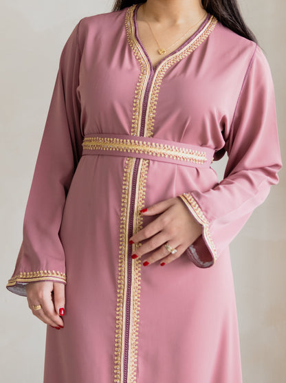 CAFTAN SOFIA VIEUX ROSE