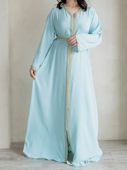 CAFTAN SOFIA BLEU CIEL