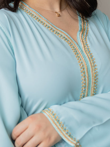 CAFTAN SOFIA BLEU CIEL