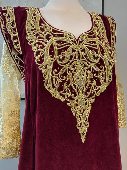 Fergani Mejboud rouge bordeaux