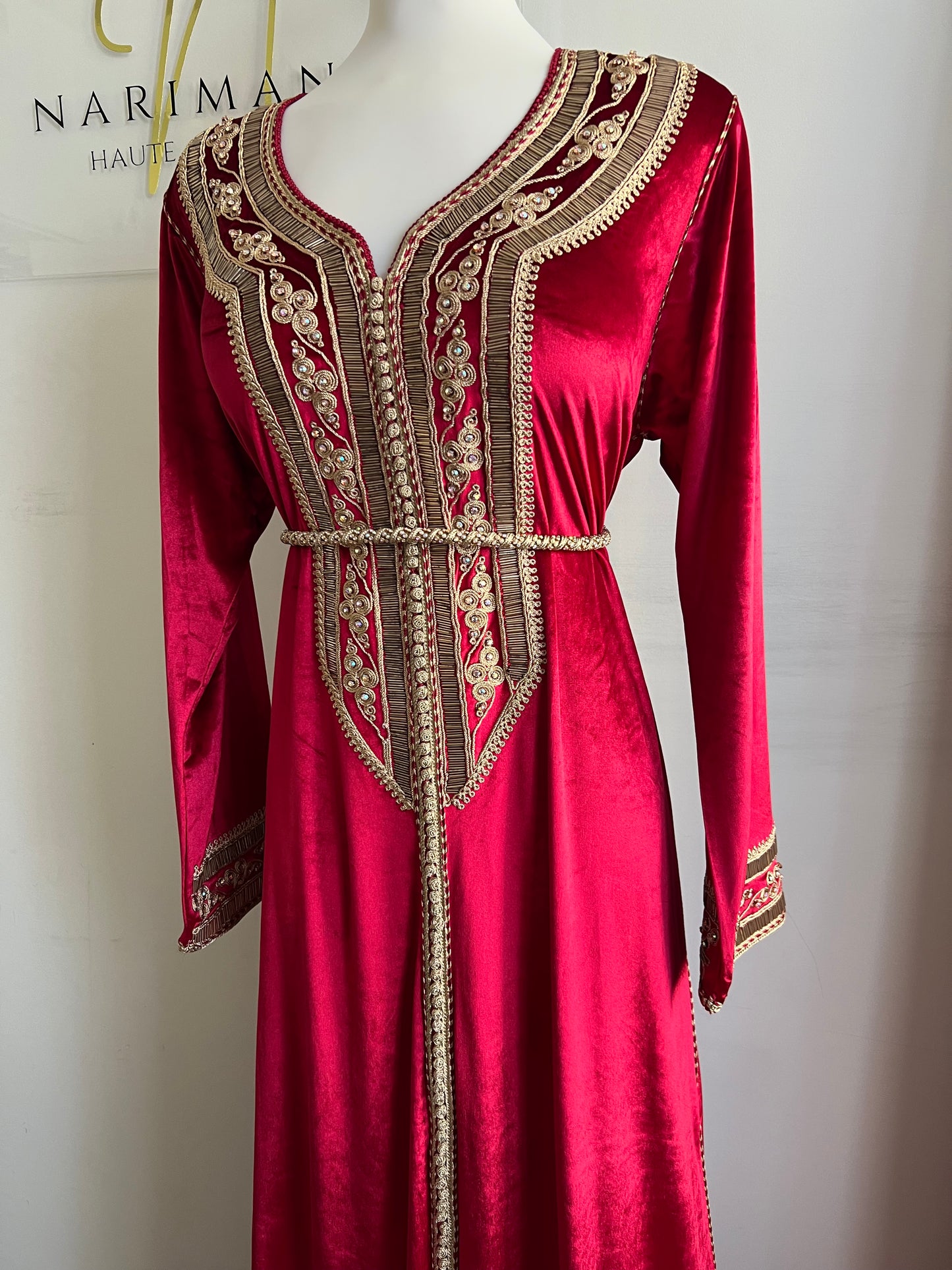 Caftan Velours Rouge REF04