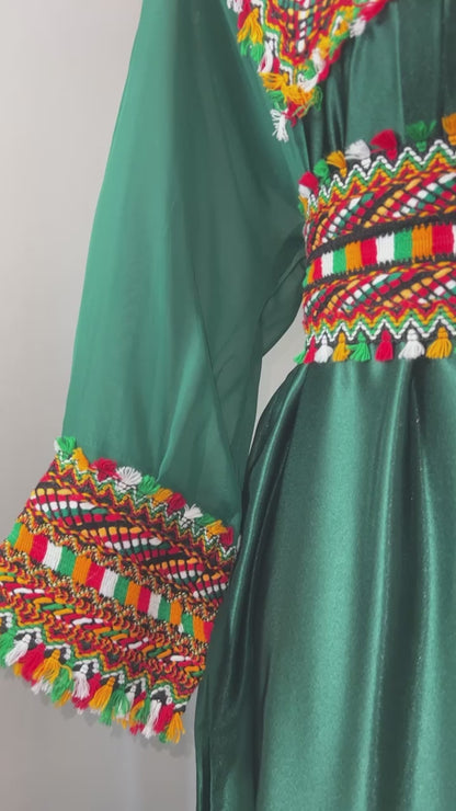 ROBE KABYLE LYDIA VERTE